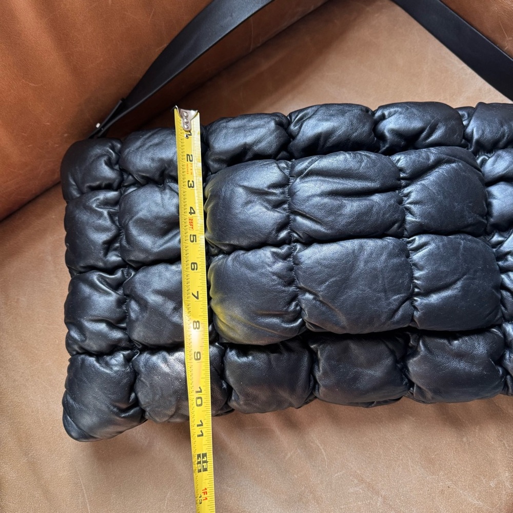COS Black Quilted Puffer Shoulder Clutch - Picture 7 of 13